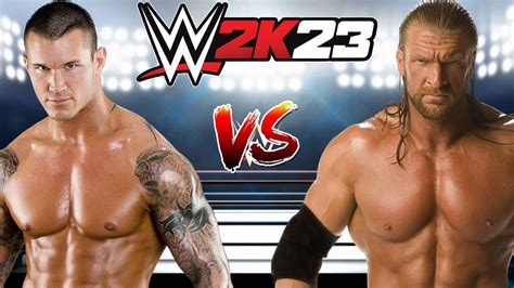 WWE 2K23 RANDY ORTON VS TRIPLE H HELL IN A CELL MATCH FOR THE SPINNER