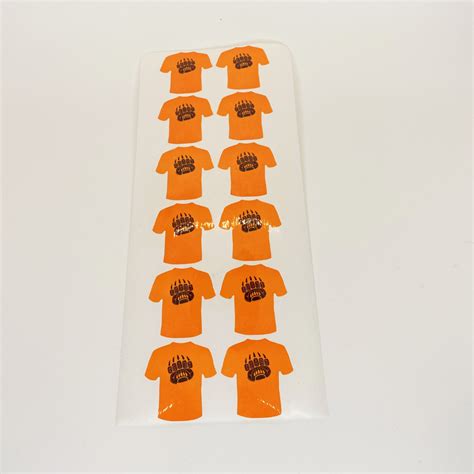 Orange Bear Paw Stickers - Leading Edge Promo