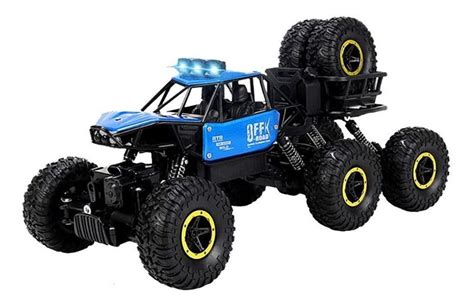 Carro De Controle Remoto 4x4 6wd Rock Crawler 2 4ghz 10km H