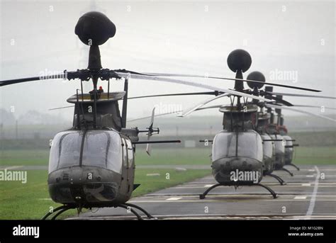 Us Army Armed Reconnaissance Helicopters Oh D Kiowa Warrior During