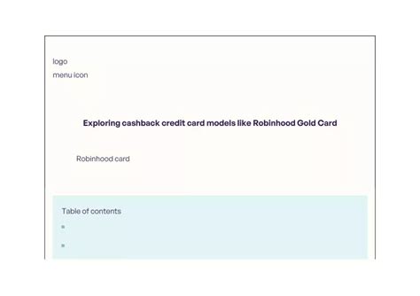 PPT - Exploring cashback credit card models like Robinhood Gold Card ...