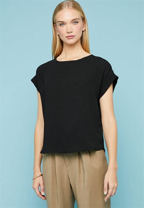 T Shirt Shell Blouse Black Superbalist Blouses Superbalist