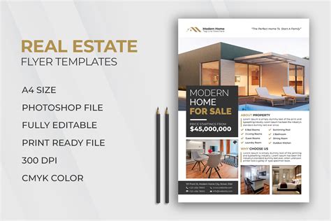 Real Estate Flyer Template Graphic By Abdul Studio Creative Fabrica