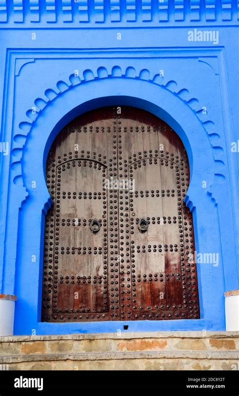 Architecture of the Old Medina of Chefchaouen, Morocco, Africa Stock ...