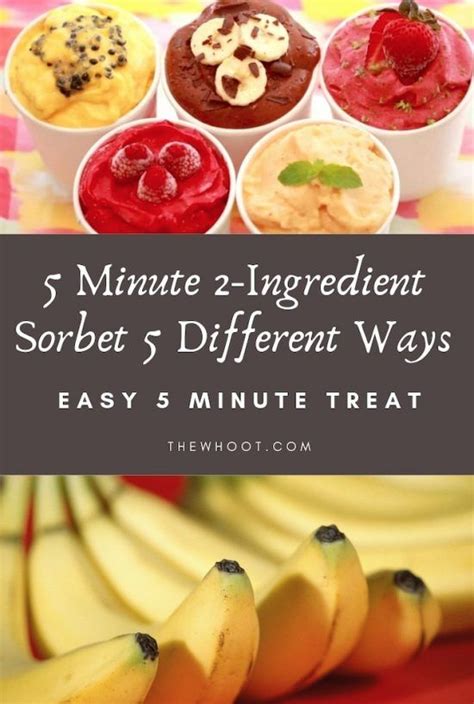 Easy Fruit Sorbet Only 2 Ingredients {Video} | The WHOot | Homemade ...