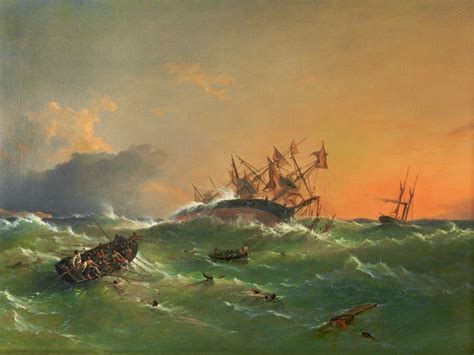 The Shipwreck Painting at PaintingValley.com | Explore collection of ...