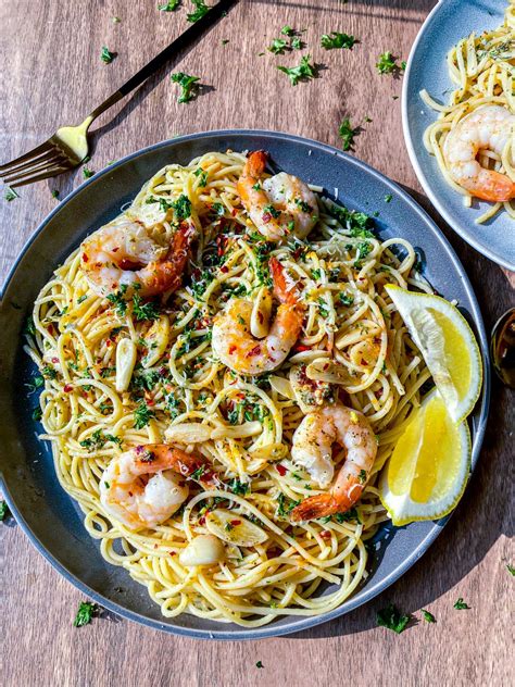 Shrimp Scampi Pasta Without Wine Farah J Eats