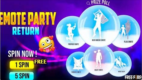 Claim Free Emotes In Emote Party Event Confirm Free Fire New