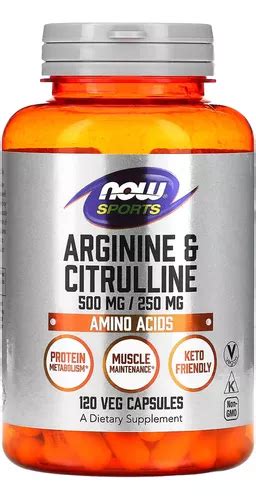 Arginina Mg E Citrulina Mg Now Foods Veg Caps Parcelamento