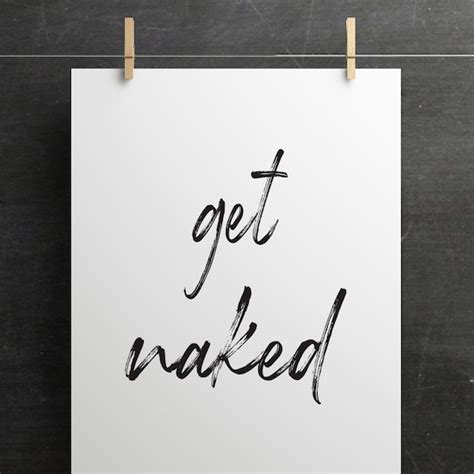 Naked Poster Etsy UK