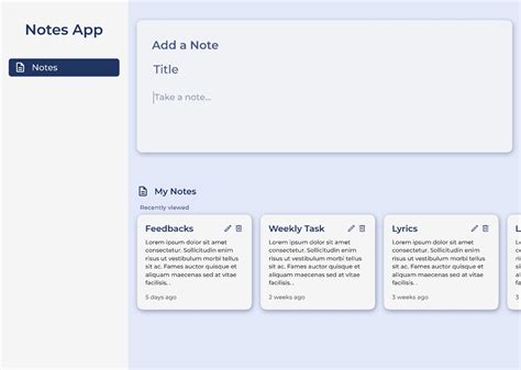 Notes App Figma