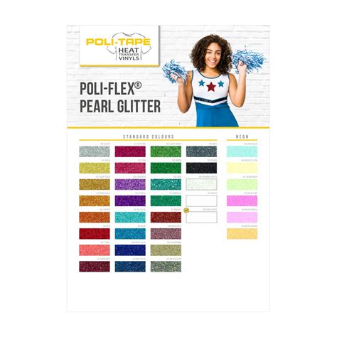 Farbkarte POLI FLEX Pearl Glitter FKPGL