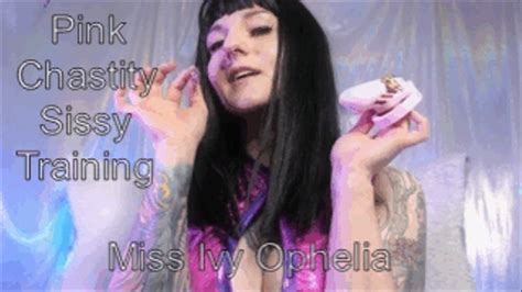 Pink Chastity Sissy Training Miss Ivy Ophelia Clips4sale