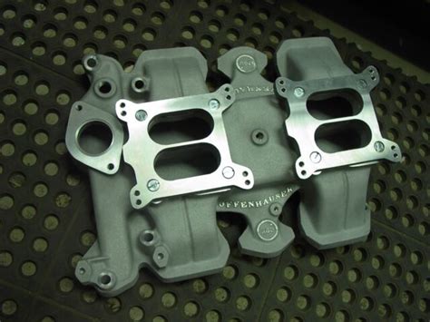 Nos Offy Offenhauser Olds Oldsmobile 1959 64 371 394 Dual 4 Quad Intake Manifold Ebay