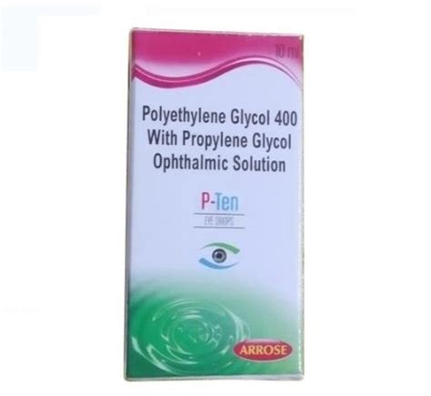 Polyethylene Glycol 400 With Propylene Glycol Ophthalmic Solution Eye Drop Age Group Suitable