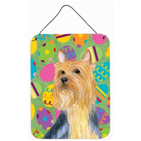 12 X 16 In Silky Terrier Easter Eggtravaganza Aluminum Metal Wall And Door Hanging Prints 1 Kroger