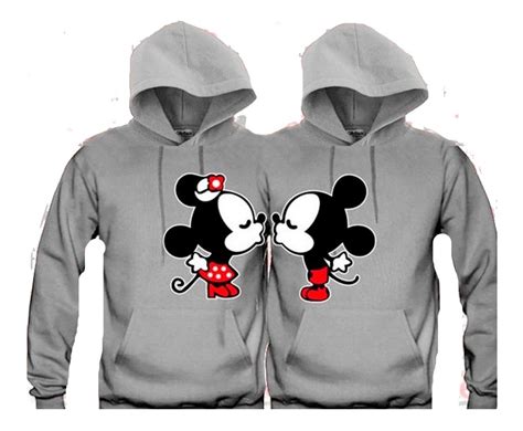 Par Sudaderas Personalizadas Pareja Mickey Mouse Envio Grati Env O Gratis