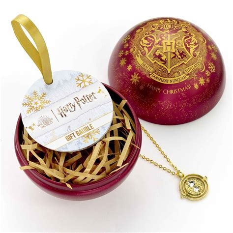 Boule de Noël Harry Potter Poudlard avec collier Au Comptoir des