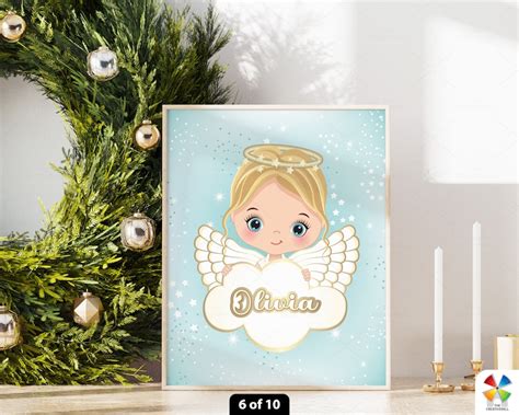 Cute Angel Clipart Vector Nativity Angel Ring Gold Wing Etsy