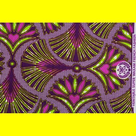 Tissu Wax Africain Violet Mes Petits Cotons By Paulo