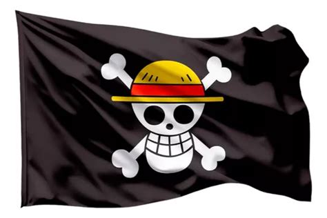 Bandera Piratas One Piece Luffy Nakamas Mugiwara Anime X Mercadolibre