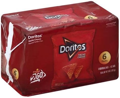 Doritos Nacho Cheese Flavored Tortilla Chips Ea Nutrition