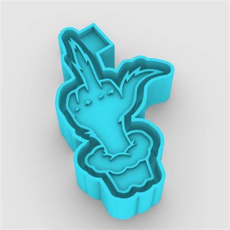 STL File Grinch Fuck You Freshie Mold STL For Silicone Mold