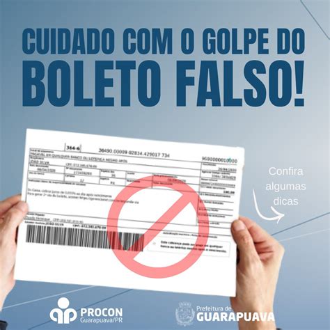 Procon Alerta Sobre Golpe Do Boleto Falso Em Guarapuava