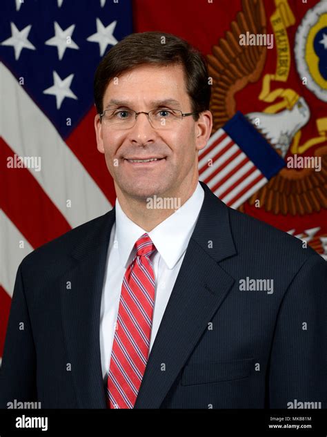 Secretary Of The Army Dr Mark T Esper Poses For His Official