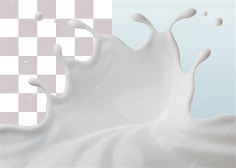 Premium Psd Psd Milk Splash 3d Rendering