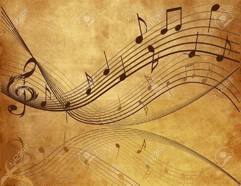 Vintage background with Music notes | Background vintage, Music art ...