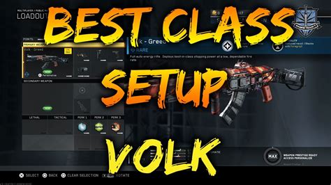 Best Class Setup Volk Call Of Duty Infinite Warfare Multiplayer