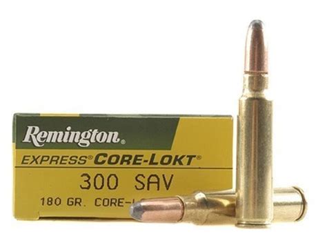 Remington Express Ammo 300 Savage 180 Grain Soft Point Core Lokt Box