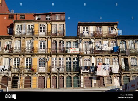 Las Fachadas T Picas En La Ribeira Quay Porto La Unesco Patrimonio