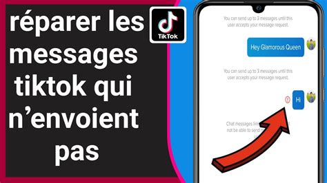 Comment réparer le message TikTok qui n envoie pas 2021 Correction