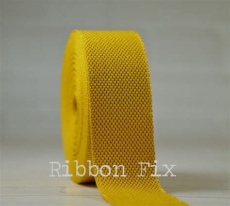 78 Bright Gold Woven Metallic Glitter Grosgrain Ribbon Shiny Threads