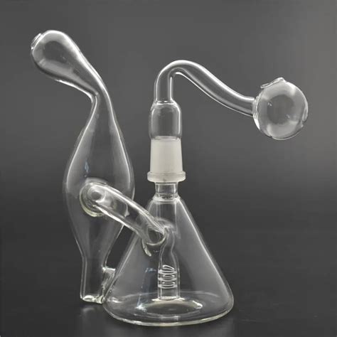 14mm Glass Recycler Water Bong Dab Rig Oil Rig Wax Water Bong Pipe Heady Klein Bongs Bubbler