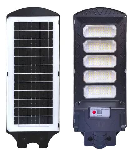 Lumin Ria P Blica Solar Poste Rua Led Frio W C Sensor