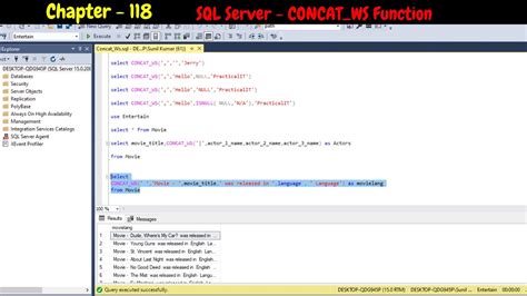 Sql Server Concat Ws Function Youtube