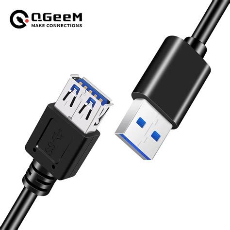 Cabo De Extens O Usb Qgeem Cabo De Extens O Macho Para F Mea Usb