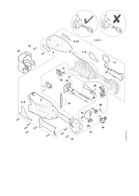 Stihl HLA86 Handle Housing Cover Lawn Turfcare Machinery Parts