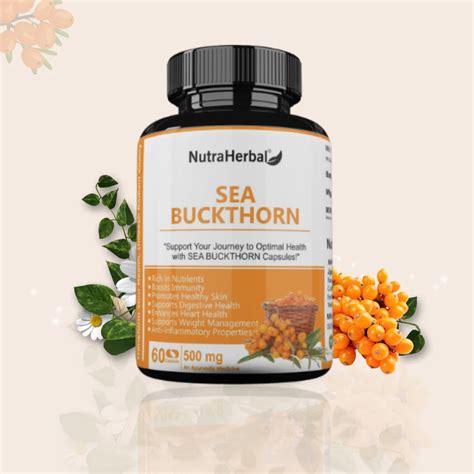 Nutraherbal Sea Buckthorn Capsules Ayurvedic Third Party Manufacture