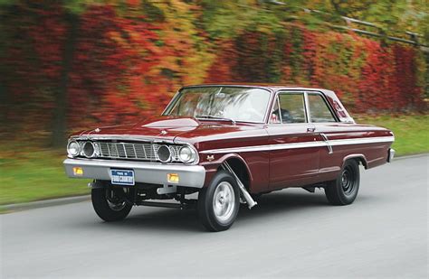 Hd Wallpaper 1964 Classic Fairlane Ford Gasser Hot Rod Sedan