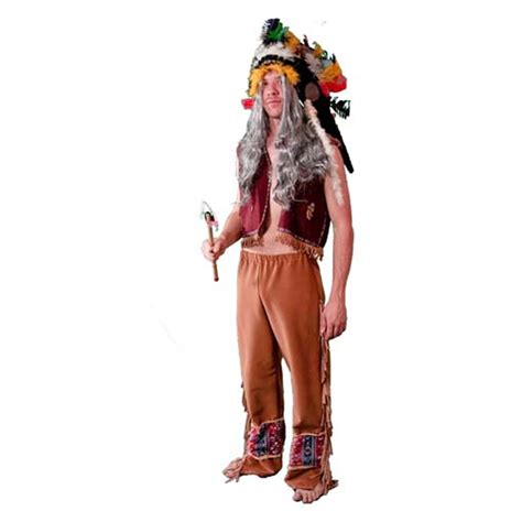 Masquerade Costume Hire – Red Indian Chief