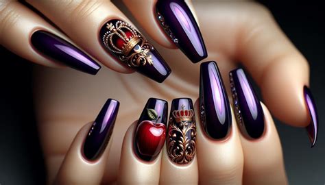 Evil Queen Inspired Stunning Disney Villain Nail Designs Team True