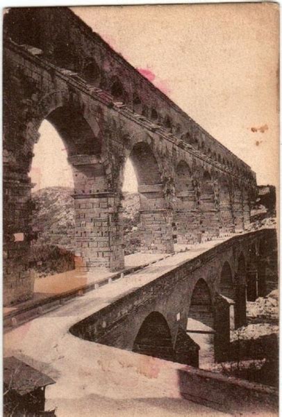 Vers Pont Du Gard Le Pont Du Gard Carte Postale Ancienne Et Vue D