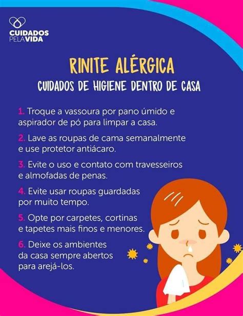 Cuidados a rinite Rinite alérgica Sintomas de sinusite Escola