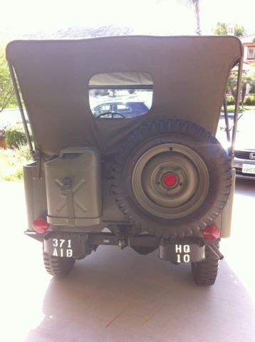 1946 Willys CJ2A 4x4 Professionally Restored U S Army Style Vehicle