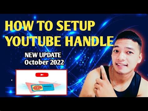 How To Setup Youtube Handle Paano Mag Setup Ng Youtube Handle Youtube