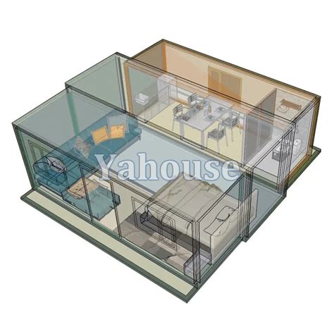 Foldable Container Home Prefab Cabin Ft Modular Foldable Portable